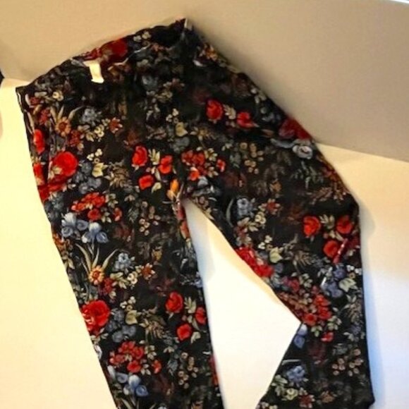 H&M Floral Jeans - Size 14 - Picture 1 of 4